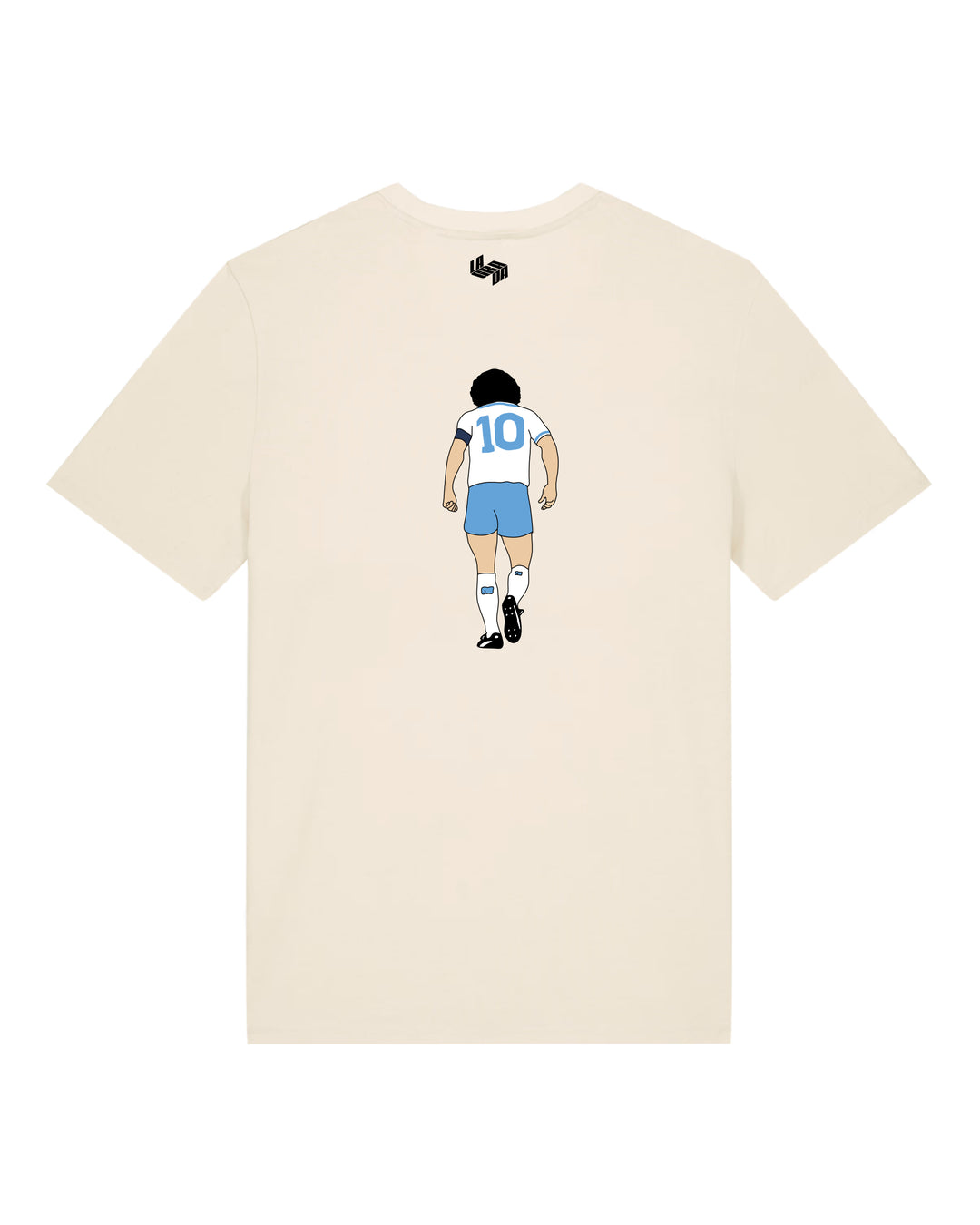 Camiseta  Maradona Napoles Blanca