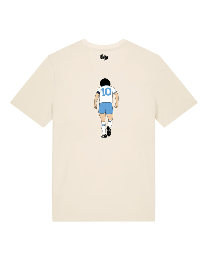Camiseta  Maradona Napoles Blanca