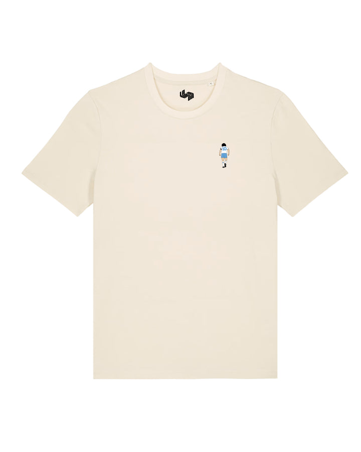 Camiseta  Maradona Napoles Blanca