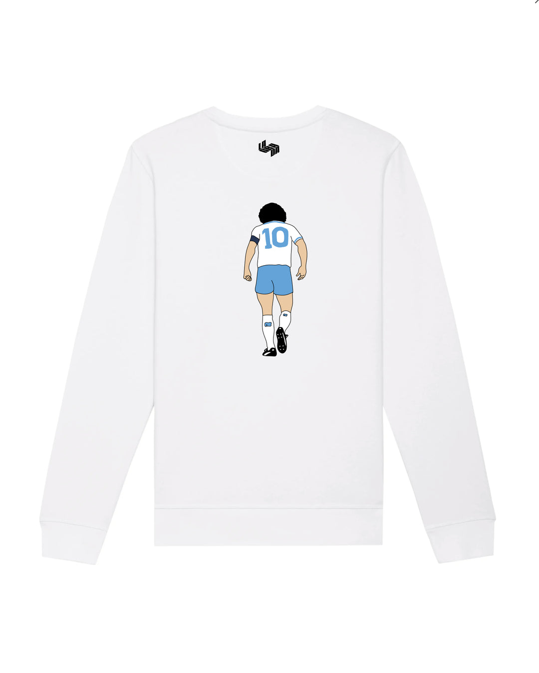 Sudadera Maradona Napoles Blanca