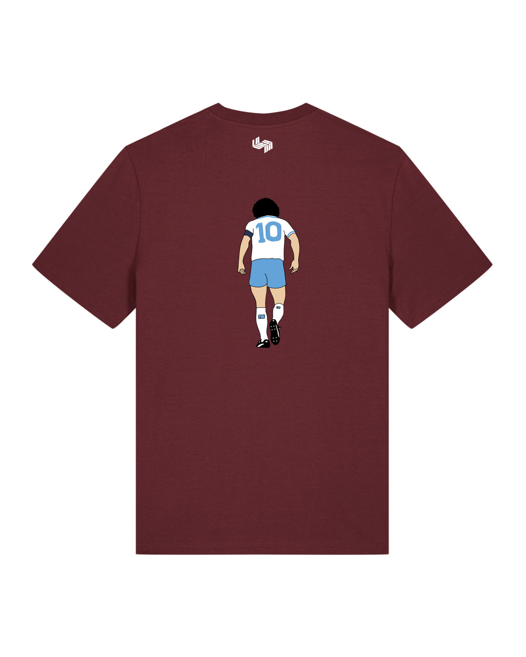 Camiseta  Maradona Napoles Blanca