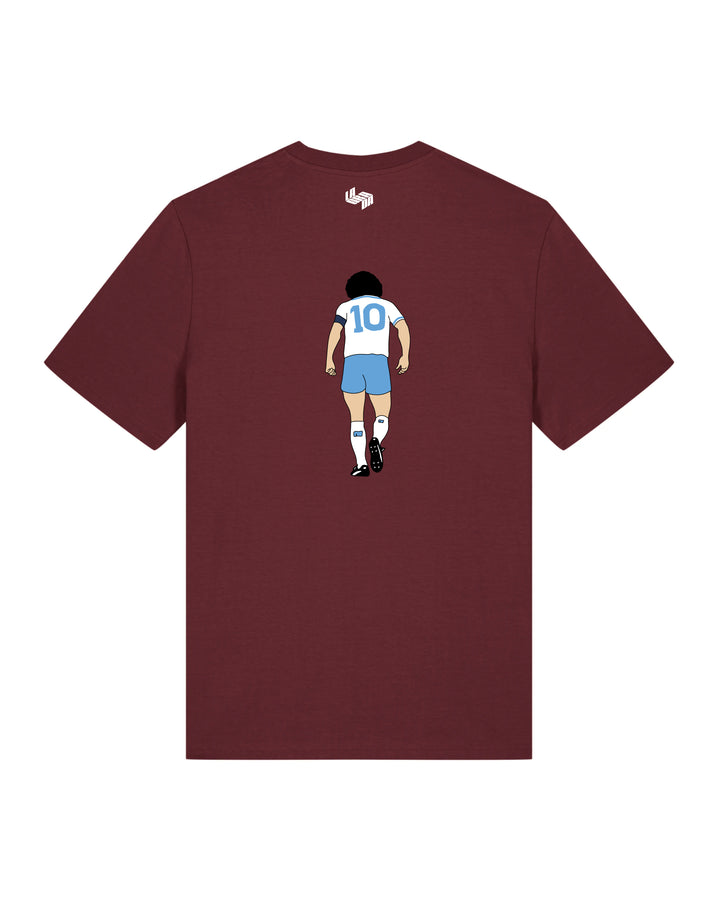Camiseta  Maradona Napoles Blanca