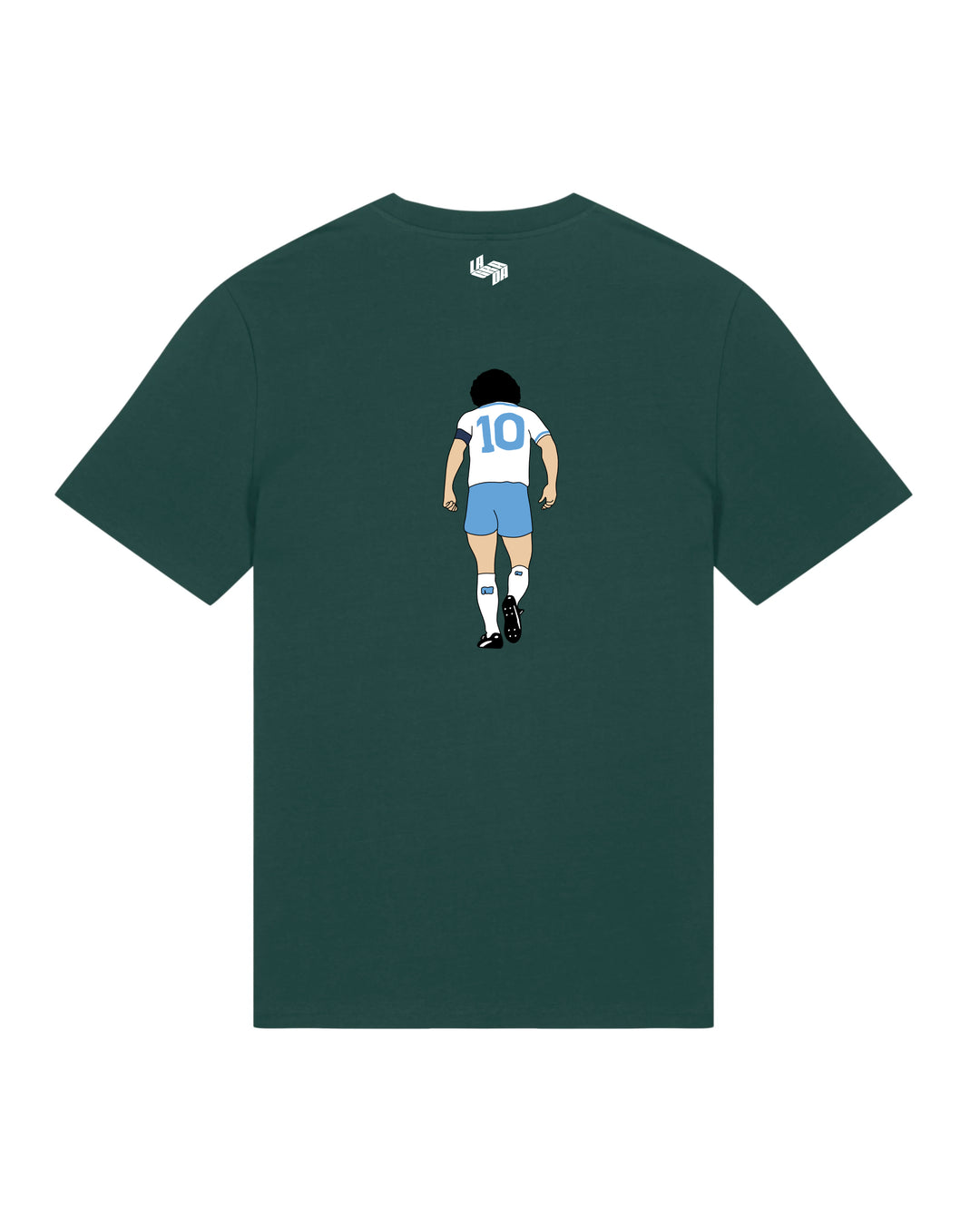 Camiseta  Maradona Napoles Blanca